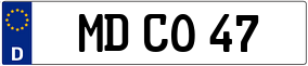 Trailer License Plate